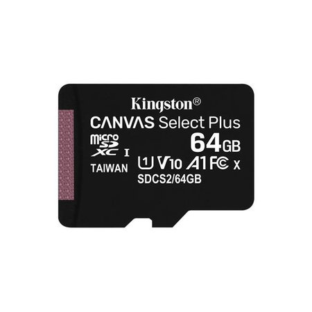 Kingston - MicroSDXC memorijska kartica Canvas Select Plus 64 GB + SD adapter