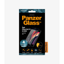 PanzerGlass - Tempered Glass Case Friendly AB za iPhone 6, 6s, 7, 8, SE 2020 & SE 2022, crna