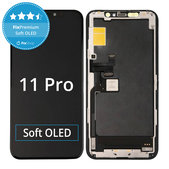 Zaslon Soft OLED za iPhone 11 Pro, Dodirni ekran s okvirom, FixPremium