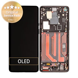 OnePlus 8 Pro - LCD zaslon + zaslon osjetljiv na dodir + okvir (oniks crni) - 1091100167 Originalni servisni paket