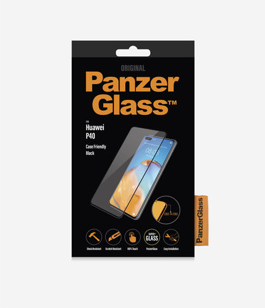 PanzerGlass - Tempered Glass Case Friendly za Huawei P40, črna