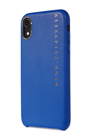 Decoded Leather Back Cover koža Maska za iPhone XR, plava