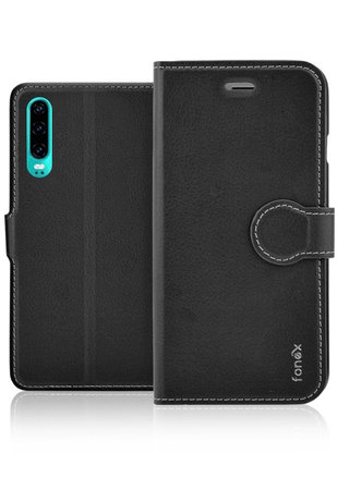 Fonex - Ovitek Book Identity za Huawei P30, črna