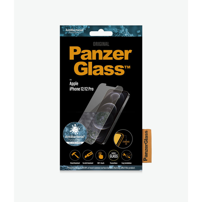 PanzerGlass - Tempered Glass Standard Fit AB za iPhone 12 & 12 Pro, prozirno