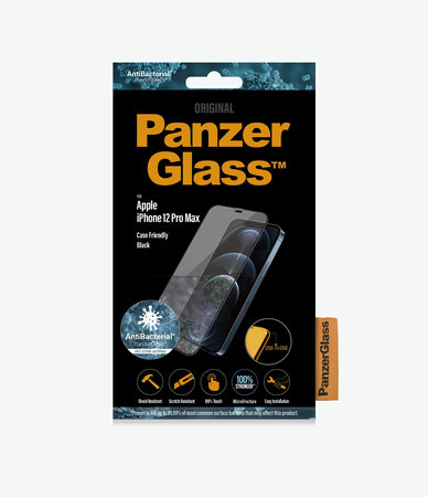 PanzerGlass - Tempered Glass Case Friendly AB za iPhone 12 Pro Max, crna