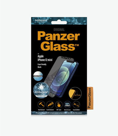 PanzerGlass - Tempered Glass Case Friendly AntiGlare za iPhone 12 mini, crna