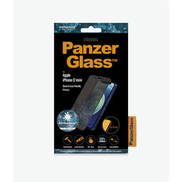 PanzerGlass - Kaljeno Steklo Privacy Case Friendly AB za iPhone 12 mini, črn