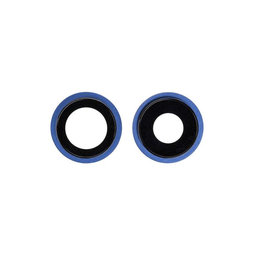 Apple iPhone 12, 12 Mini - Leća stražnje kamere s okvirom (plava) - 2 kom
