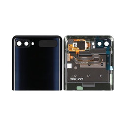 Samsung Galaxy Z Flip F700N - Poklopac baterije (gornji) (zrcalno crna) - GH96-13380A Originalni servisni paket