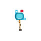 Samsung Galaxy M21 M215F - Senzor otiska prsta + fleksibilni kabel - GH96-13467B originalni servisni paket