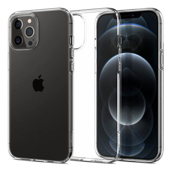 Spigen - Maska Liquid Crystal za iPhone 12 i 12 Pro, Crystal Clear