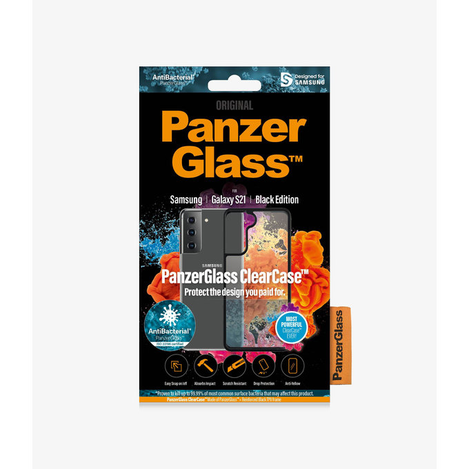 PanzerGlass - Maska ClearCase AB za Samsung Galaxy S21, crna