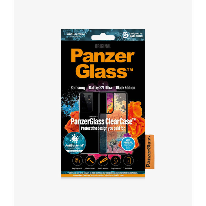 PanzerGlass - Maska ClearCase AB za Samsung Galaxy S21 Ultra, crna