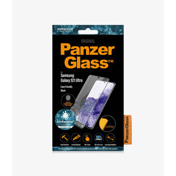 PanzerGlass - Tempered Glass Case Friendly AB za Samsung Galaxy S21 Ultra, kompenzacija otisaka prstiju, crna