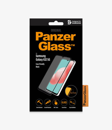 PanzerGlass - Tempered Glass Case Friendly za Samsung Galaxy A32 5G, crna