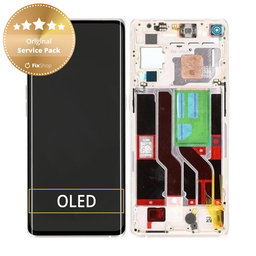 Oppo Find X3 Neo - LCD zaslon + zaslon osjetljiv na dodir + okvir (Galactic Silver) - 4906178 Originalni servisni paket