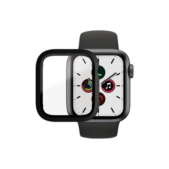 PanzerGlass - Tempered Glass Full Body AB za Apple Watch 4, 5, 6, SE (1. gen) & SE (2. gen) 40 mm, crno