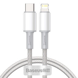 Baseus - Lightning / USB-C kabel (1m), bijeli