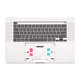 Apple MacBook Pro 16" A2141 (2019) - Gornji okvir tipkovnice + tipkovnica US (srebrna)