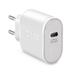 SBS - 20W adapter za punjenje USB-C, bijeli