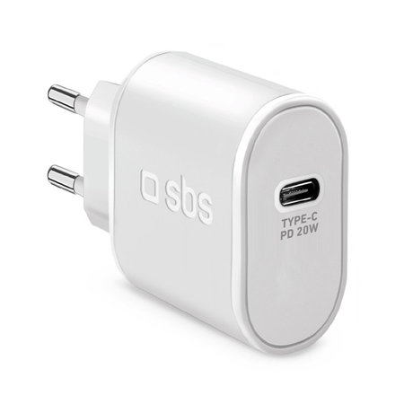 SBS - 20W adapter za punjenje USB-C, bijeli