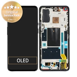 OnePlus 9 - LCD zaslon + zaslon osjetljiv na dodir + okvir (Astralno crna) - 1001100053 Originalni servisni paket