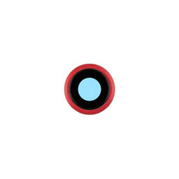 Apple iPhone 8, SE (2020), SE (2022) - Staklo stražnje kamere + okvir (crveno)