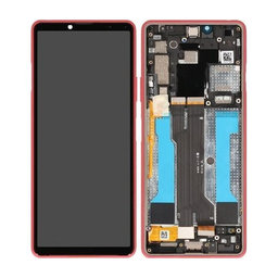 Sony Xperia 10 III - LCD zaslon + zaslon osjetljiv na dodir + okvir (roza) - A5034095A Originalni servisni paket