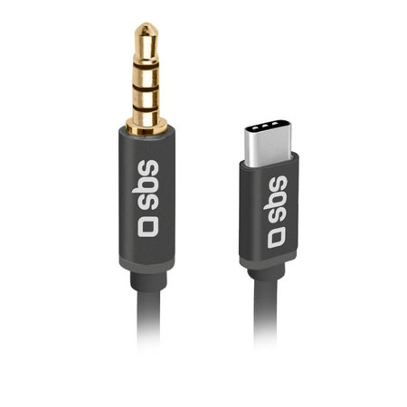 SBS - Adapter USB-C / 3,5mm Jack, črn