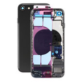 Apple iPhone SE (2. generacija 2020.) - Stražnje Maska s malim dijelovima (crno)
