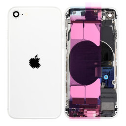 Apple iPhone SE (2. generacija 2020.) - Stražnje Maska s malim dijelovima (bijelo)