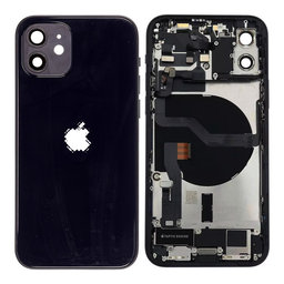 Apple iPhone 12 - Stražnje Maska s malim dijelovima (crno)