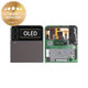Samsung Galaxy Z Flip 3 F711B - LCD zaslon + zaslon osjetljiv na dodir + okvir (vanjski) (Phantom Black) - GH97-26773A Genuine Service Pack