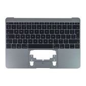 Apple MacBook 12" Retina A1534 (početak 2015. - Sredina 2017.) - Gornji okvir tipkovnice + tipkovnica UK (Space Gray)