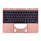 Apple MacBook 12" Retina A1534 (početak 2015. - Sredina 2017.) - Gornji okvir tipkovnice + tipkovnica US (ružičasto zlatna)