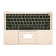 Apple MacBook Air 13" A1932 (2018 - 2019) - Gornji okvir tipkovnice + tipkovnica US (zlatna)