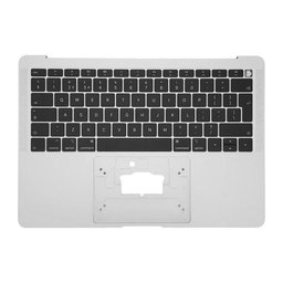 Apple MacBook Air 13" A1932 (2018 - 2019) - Gornji okvir tipkovnice + tipkovnica UK (srebrna)