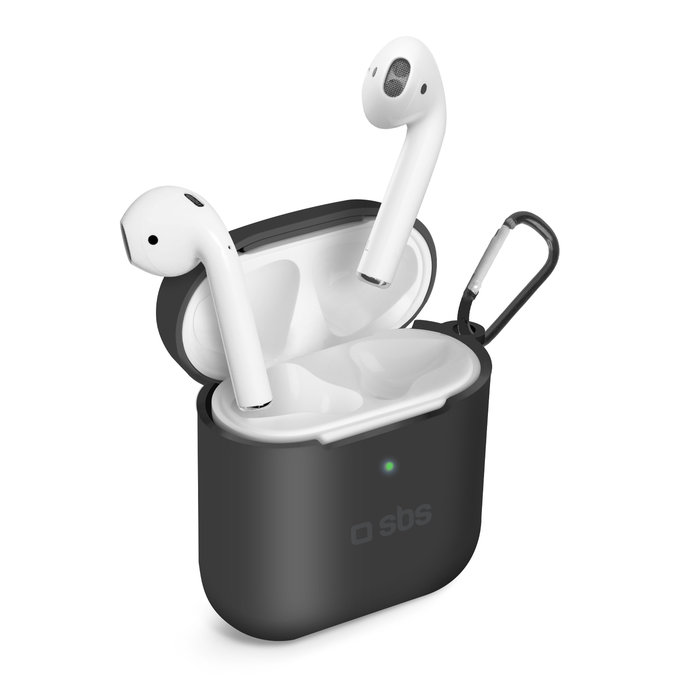 SBS - Silicon Case za Apple AirPods 2016, AirPods 2019, črna