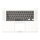 Apple MacBook Pro 15" Retina A1398 (kasno 2013. - Sredina 2014.) - Gornji okvir tipkovnice + tipkovnica US