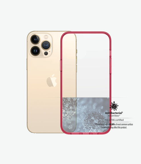 PanzerGlass - Maska ClearCaseColor AB za iPhone 13 Pro Max, jagoda