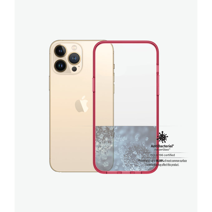 PanzerGlass - Maska ClearCaseColor AB za iPhone 13 Pro Max, jagoda