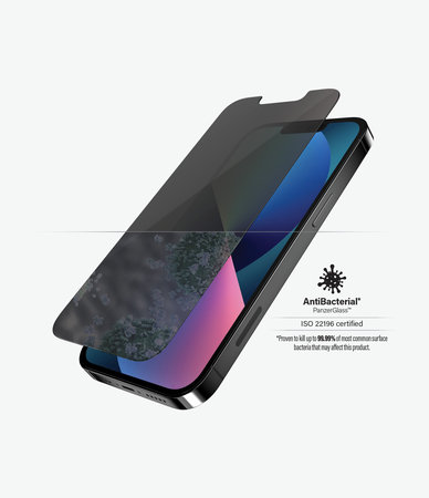 PanzerGlass - Tempered Glass Standard Fit Privacy AB za iPhone 13, 13 Pro in 14, prozorno