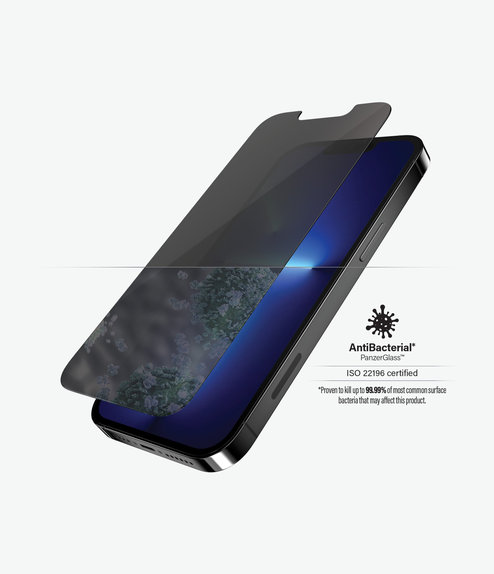 PanzerGlass - Tempered Glass Standard Fit Privacy AB za iPhone 13 Pro Max & 14 Plus, prozirno