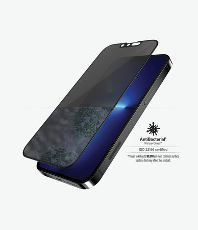 PanzerGlass - Tempered Glass Case Friendly Privacy AB za iPhone 13 Pro Max & 14 Plus, crna