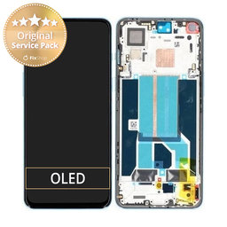 OnePlus Nord 2 5G - LCD zaslon + zaslon osjetljiv na dodir + okvir (Blue Haze) - 2011100359 Originalni servisni paket