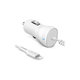 SBS - Auto punjač Lightning, bijeli