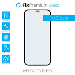 FixPremium FullCover Glass - Kaljeno staklo za iPhone 12 i 12 Pro