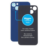 Apple iPhone 13 - Staklo stražnjeg kućišta s većom rupom za kameru (plavo)