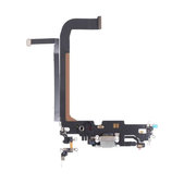 Apple iPhone 13 Pro Max - Konektor za punjenje + savitljivi kabel (srebrni)
