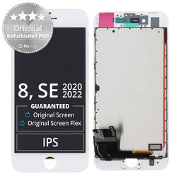 Apple iPhone 8, SE (2020), SE (2022) - LCD zaslon + zaslon osjetljiv na dodir + okvir (bijeli) Original Refurbished PRO